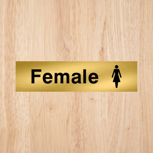 Female Toilet Standard Sign