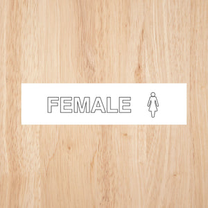 Female Toilet Standard Sign | CAPS