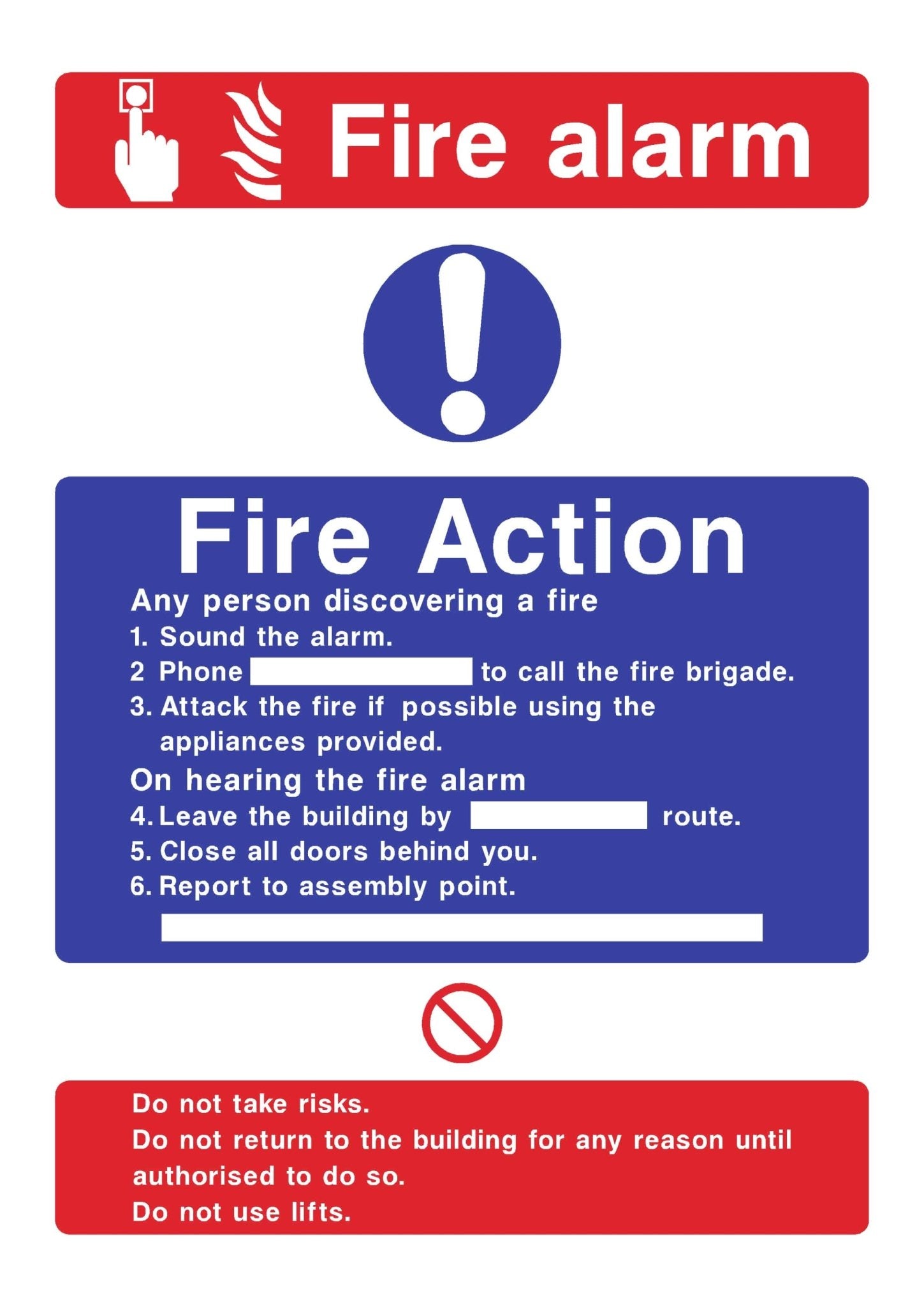 Fire Action Call Point Sign