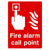 Fire Alarm Call Point Sign