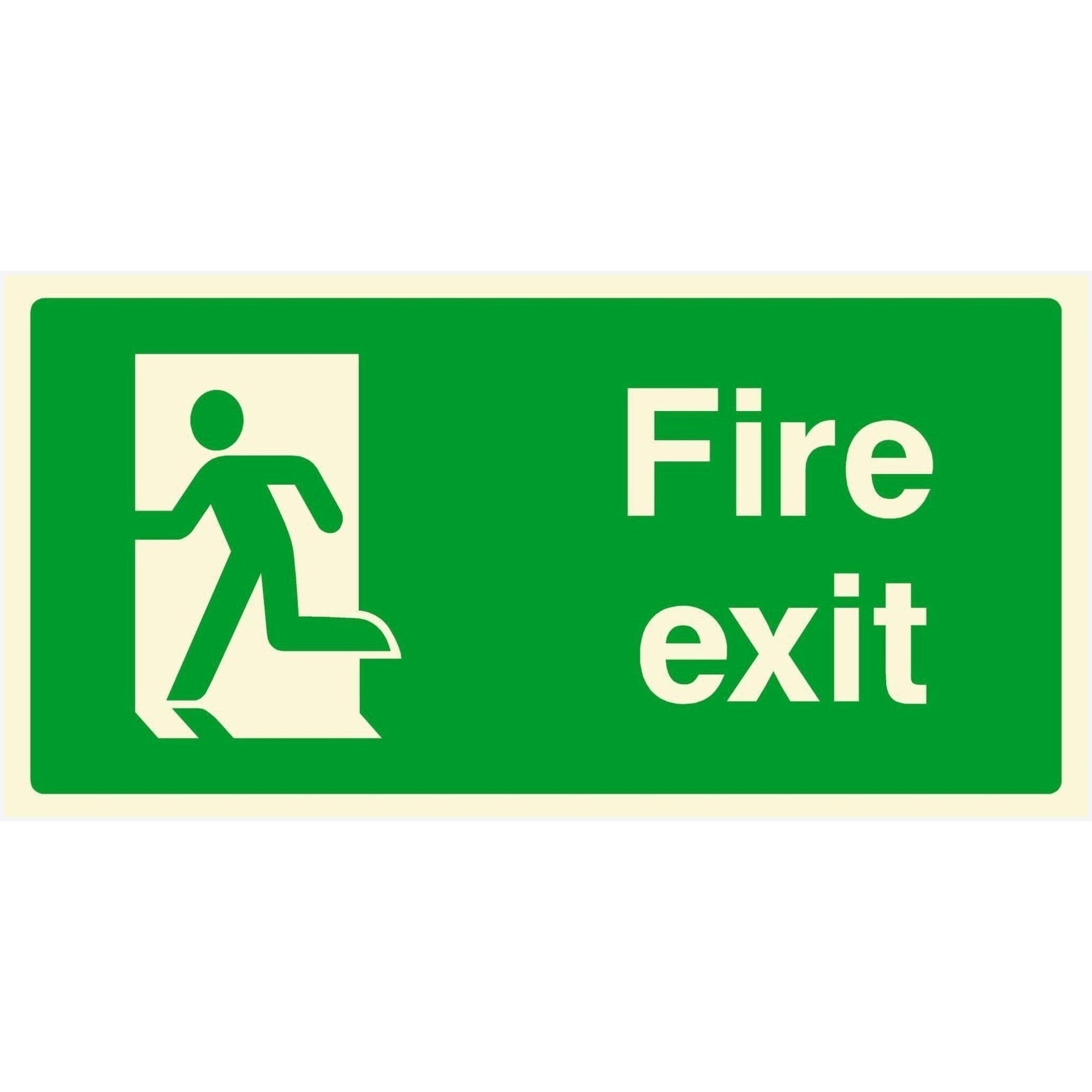 Fire Exit Left Emergency Escape Sign