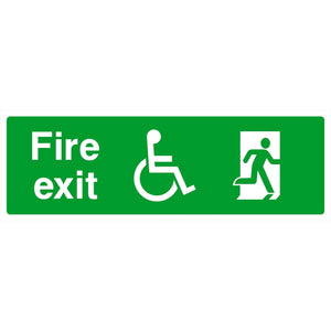 Fire Exit Refuge Right Sign