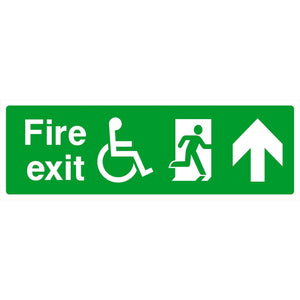 Fire Exit Refuge Sign Forward Arrow