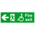 Fire Exit Refuge Sign Left Arrow