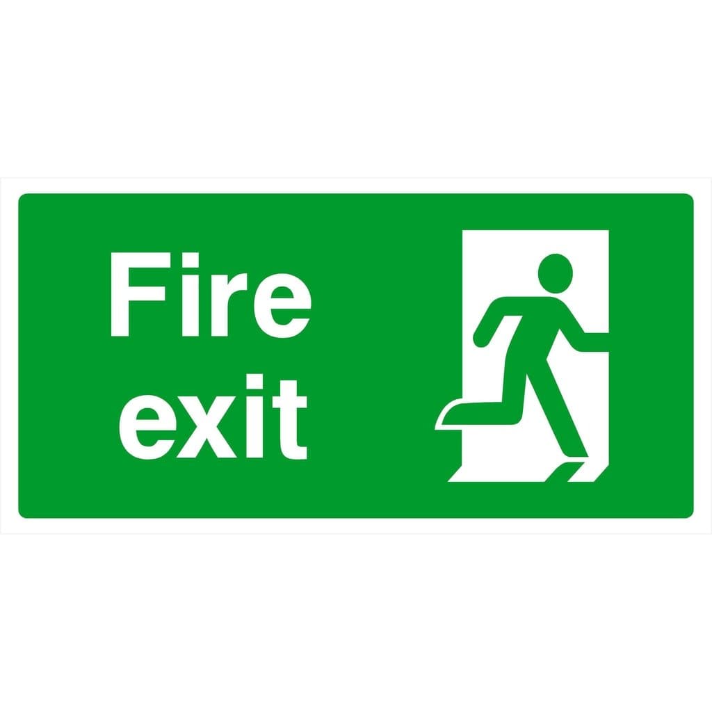 Fire Exit Right Sign