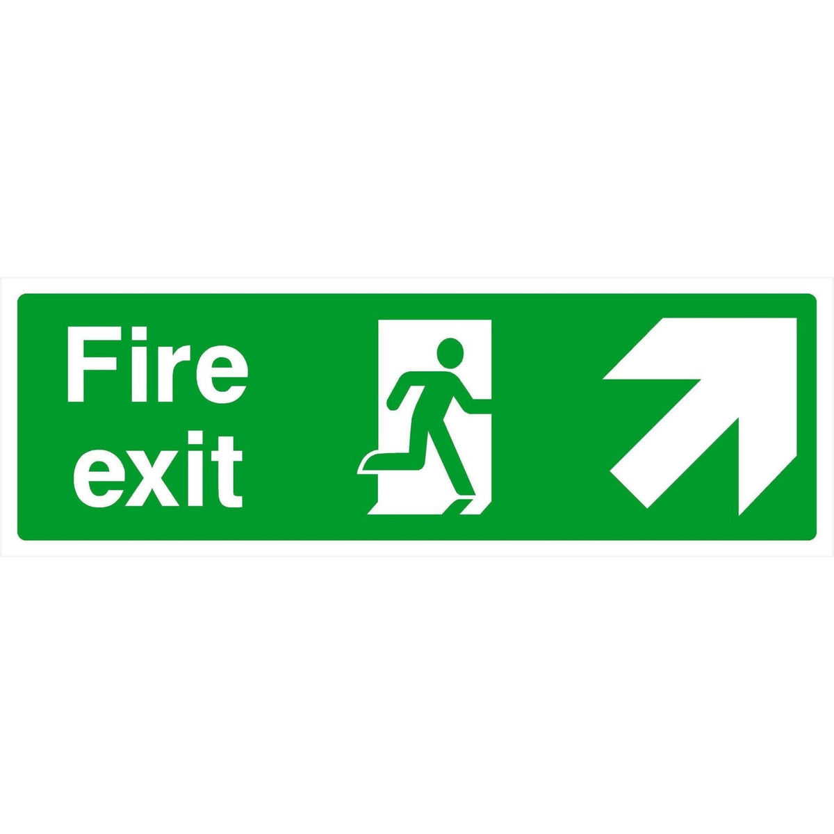 Fire Exit Sign Forward Right Arrow