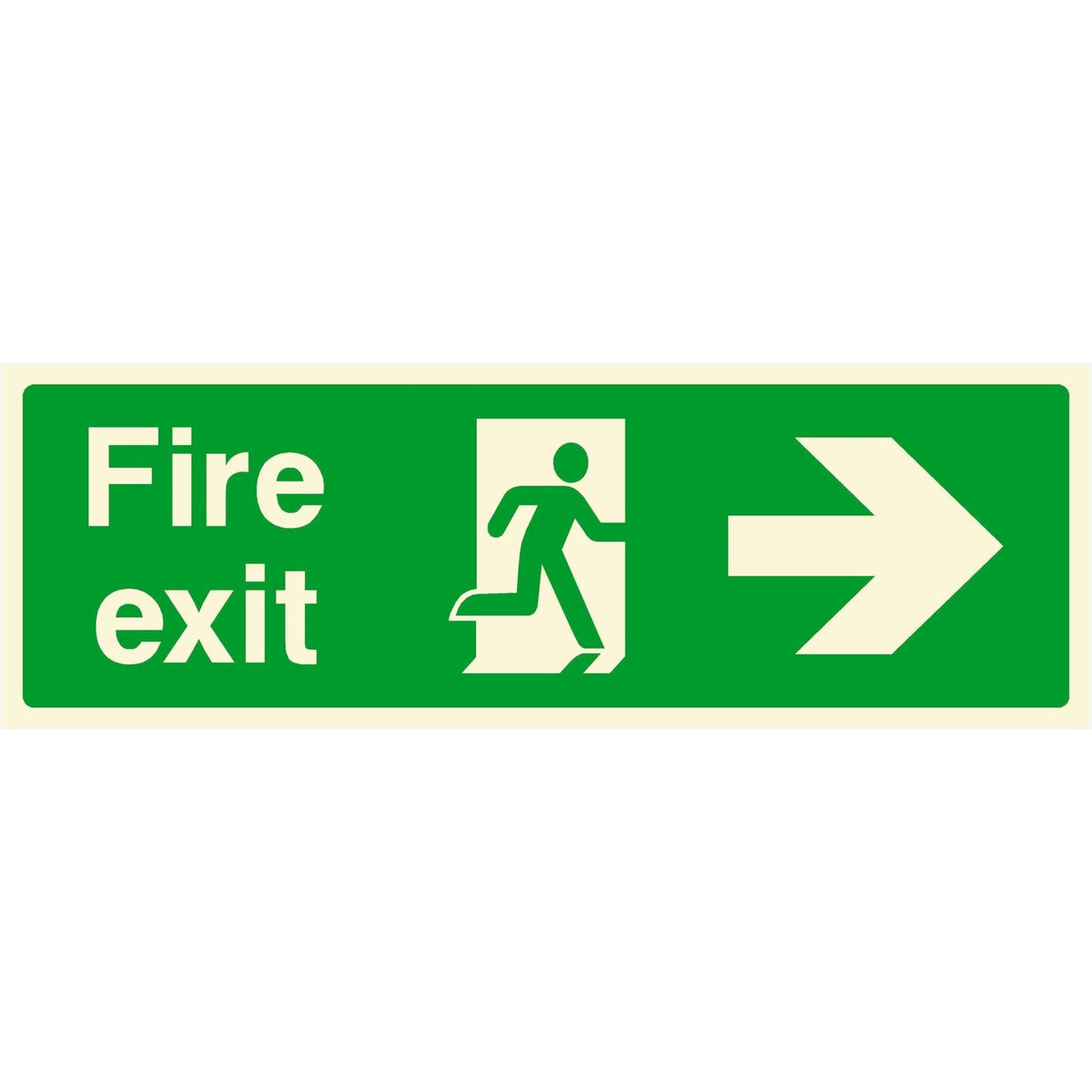 Fire Exit Sign | Right Arrow