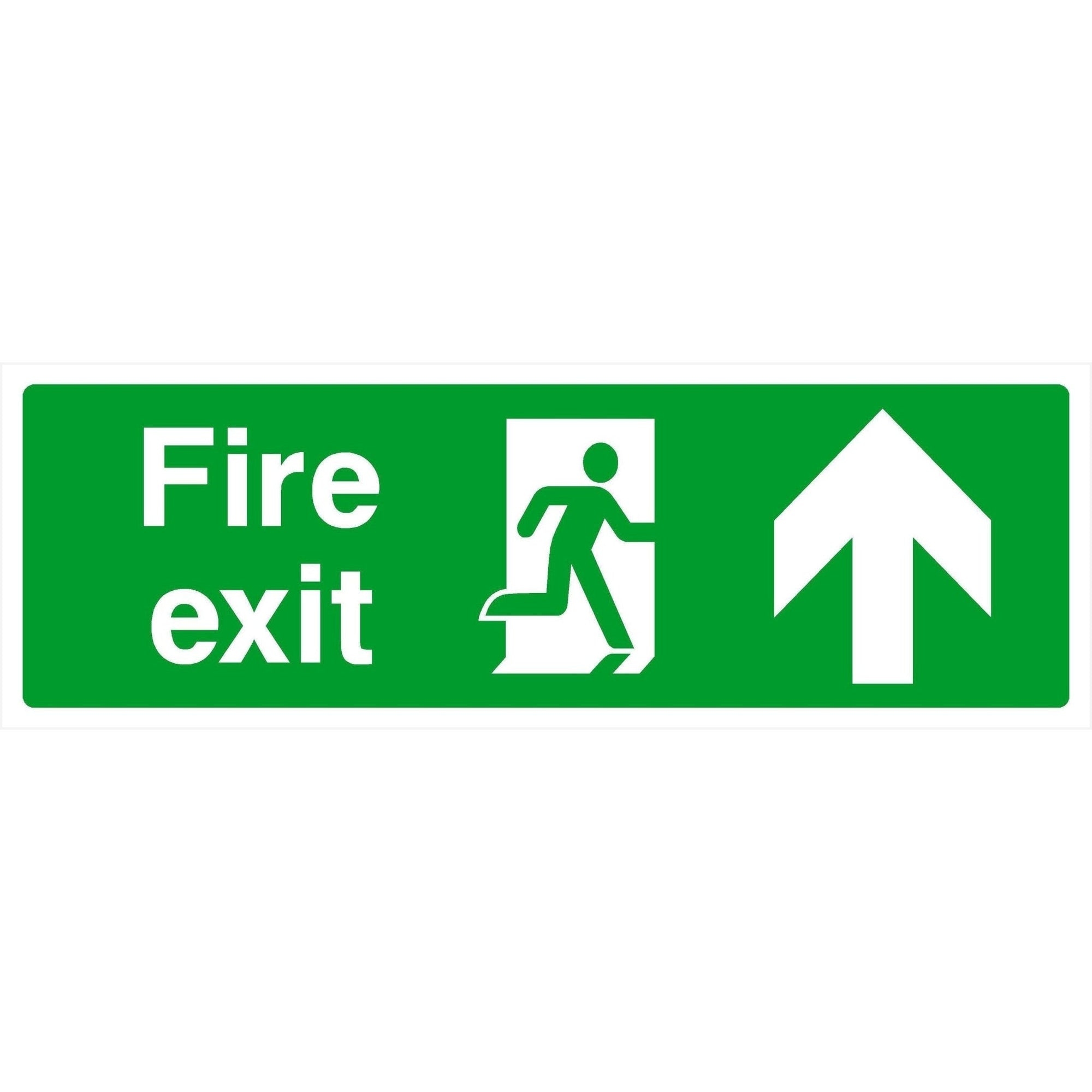 Fire Exit Sign Up Arrow