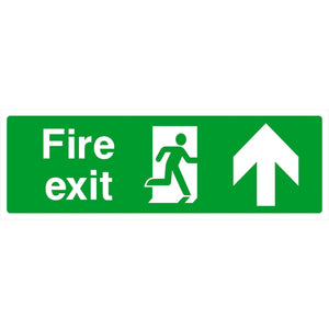 Fire Exit Sign Up Arrow