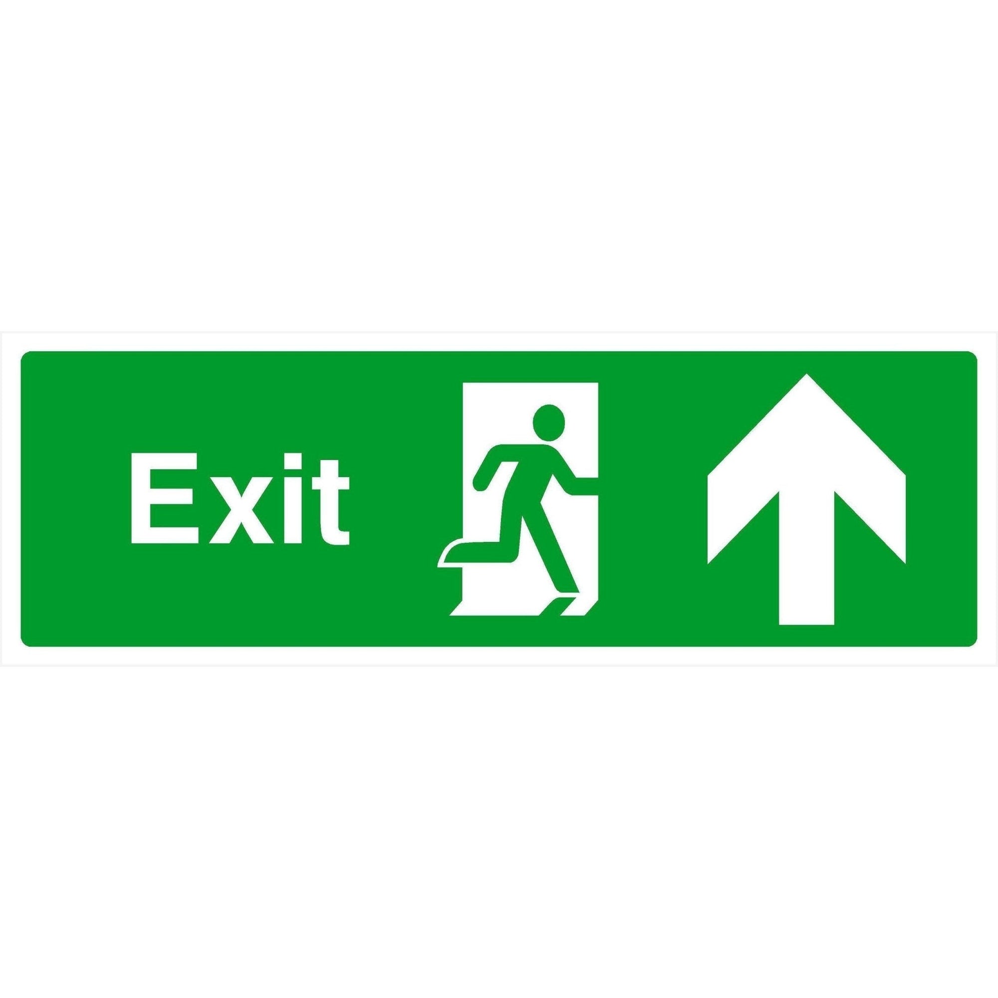 Fire Exit Sign Up Arrow