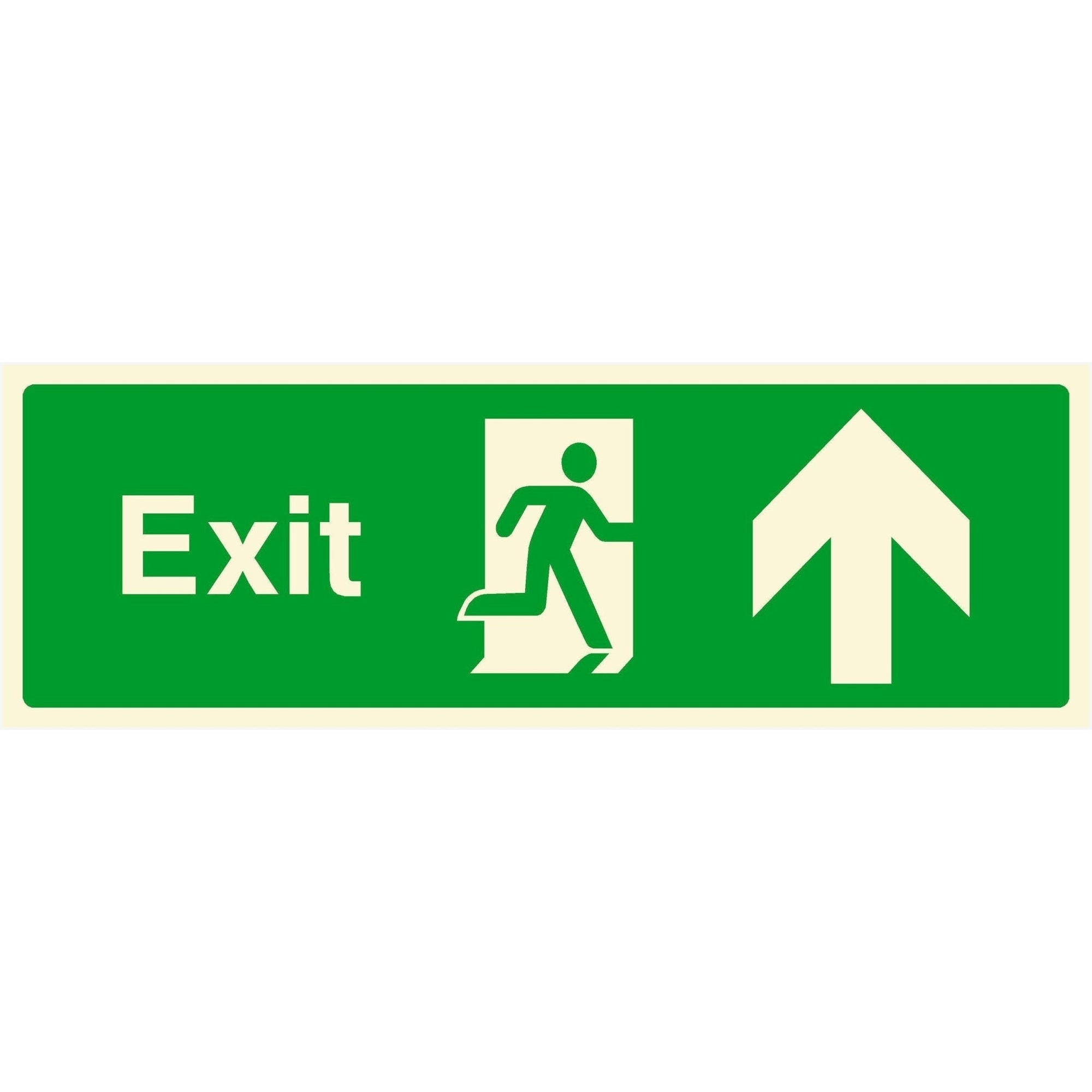 Fire Exit Sign Up Arrow