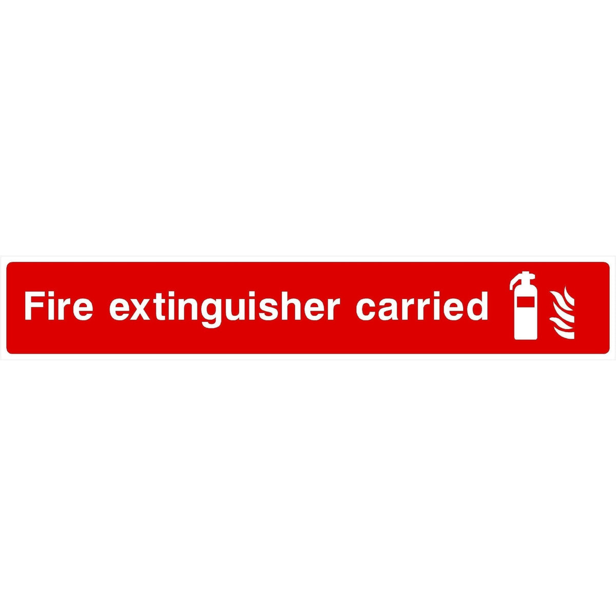 Fire Extinguisher Carried Sign