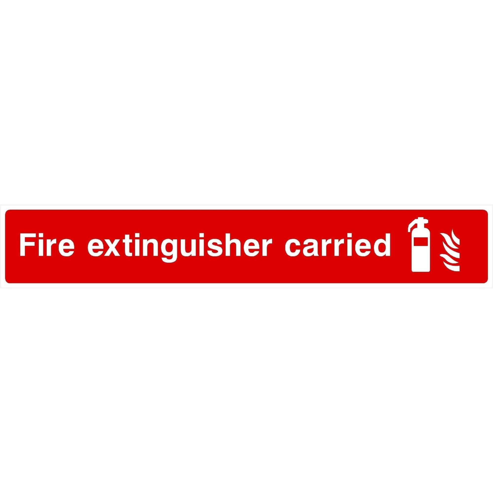 Fire Extinguisher Carried Sign