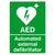 First Aid AED Defibrillator Sign