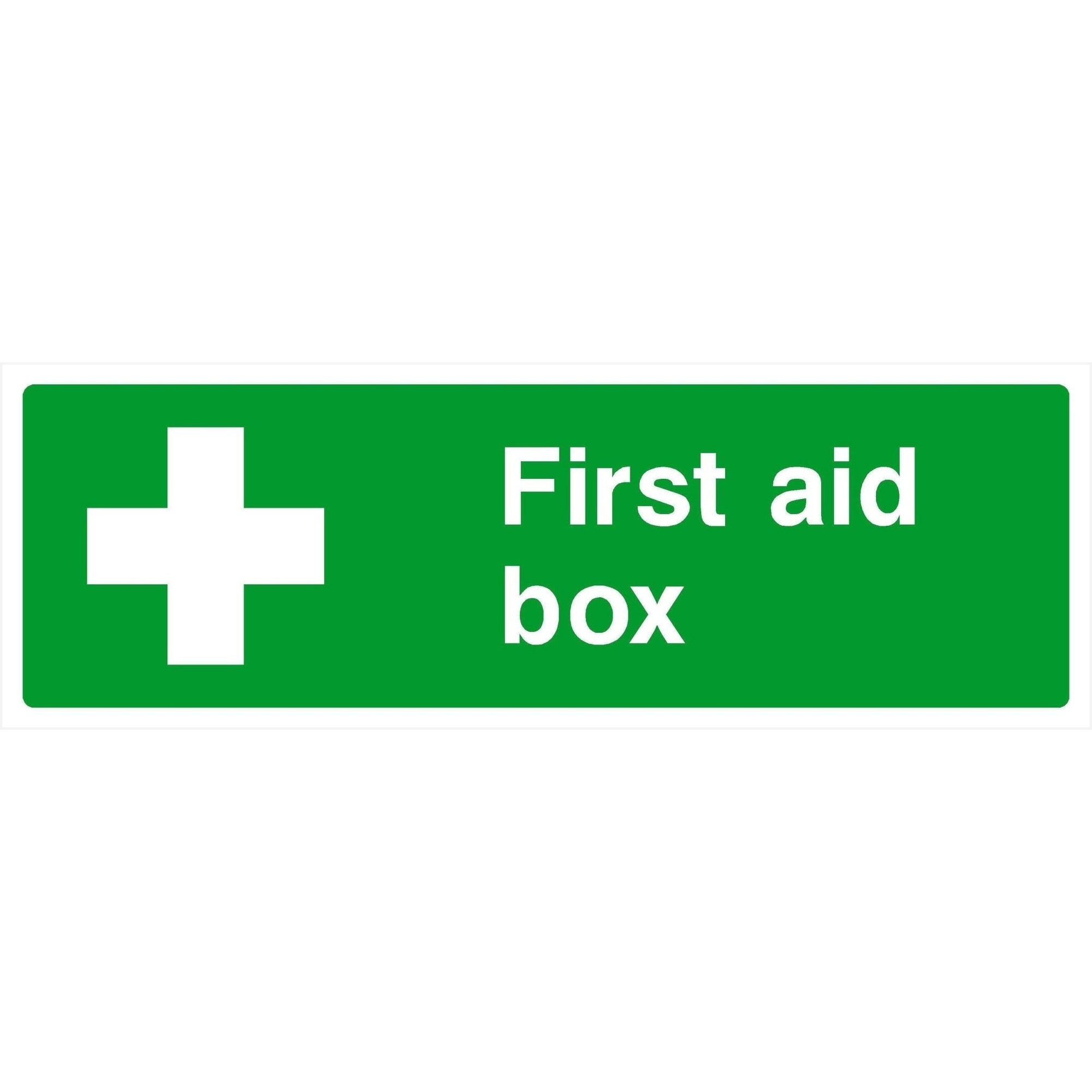 First Aid Box Safety Sign