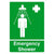 First Aid Emergency Shower Sign