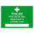 First Aid For Department Available From Sign