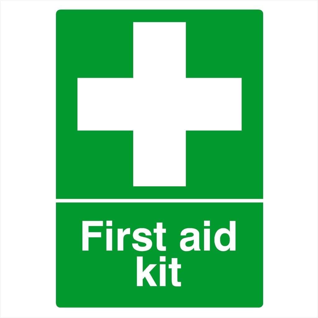 First Aid Kit Safety Sign