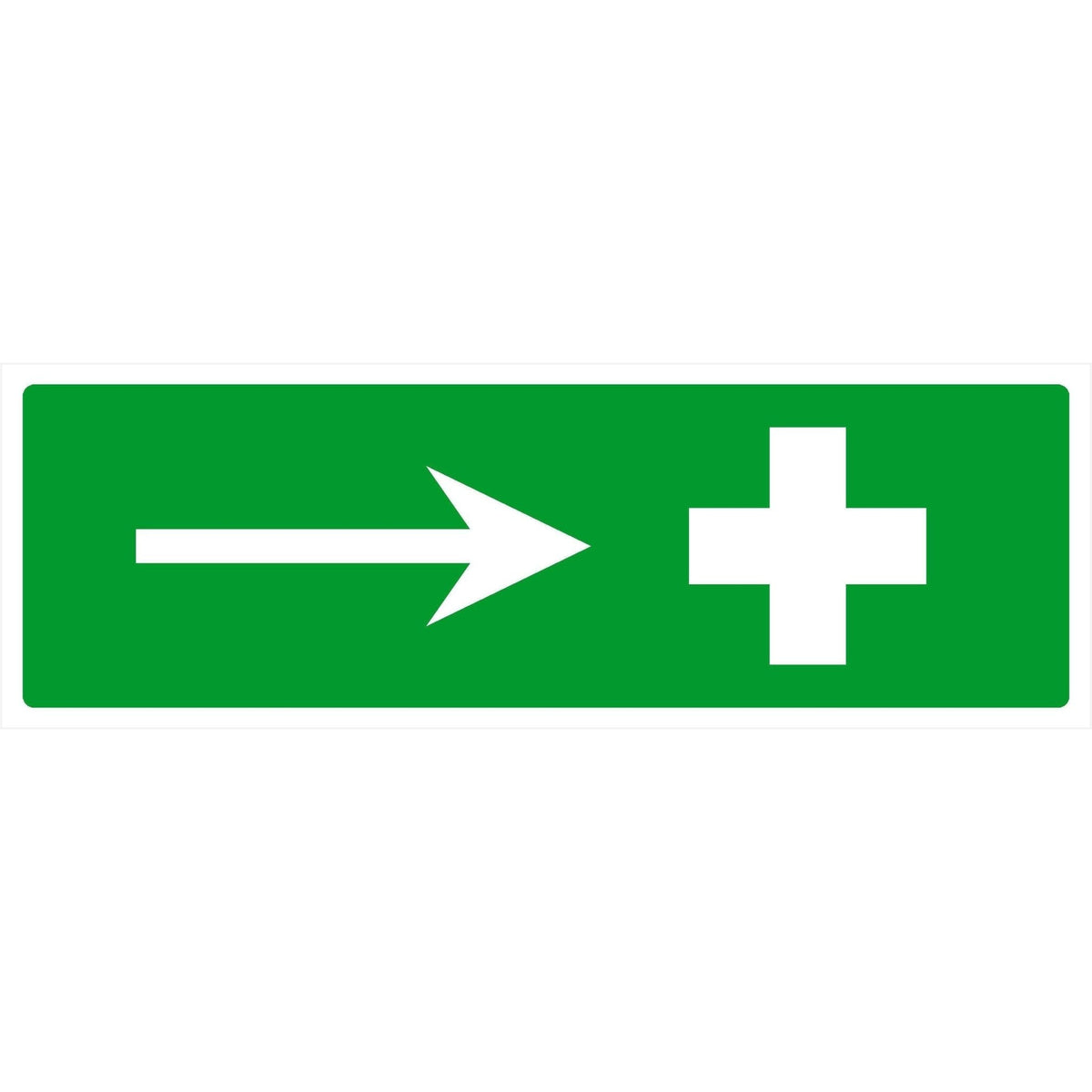 First Aid Sign Right Direction Arrow