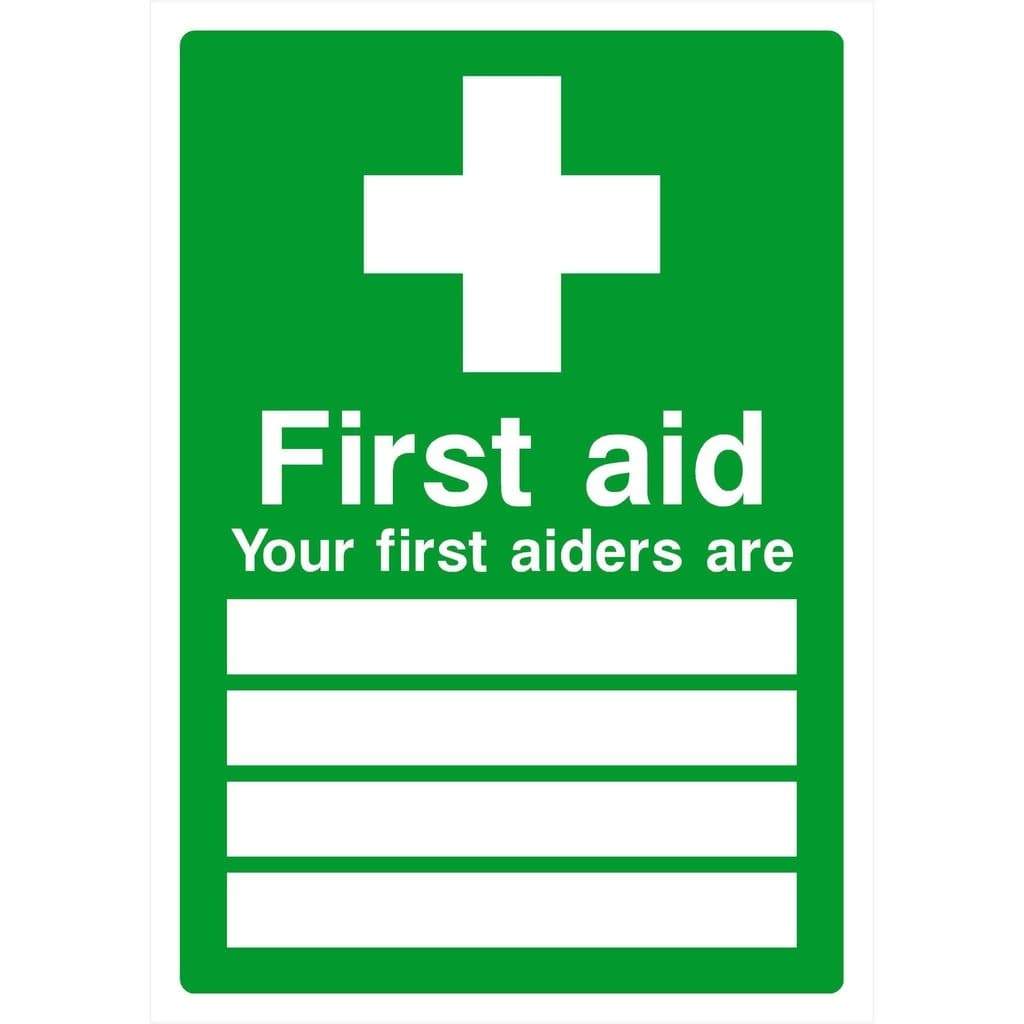 First Aiders Sign