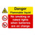 Flammable Liquid No Smoking When Batteries On Charge Sign