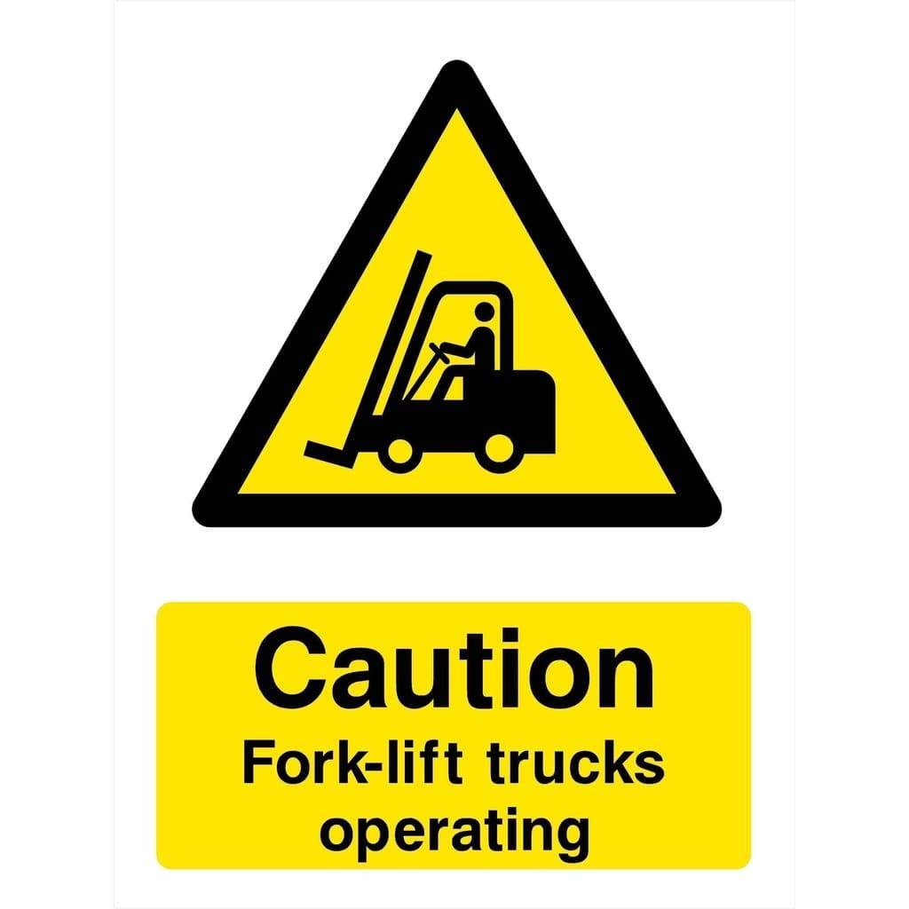 Fork-Lift Trucks Operating Sign