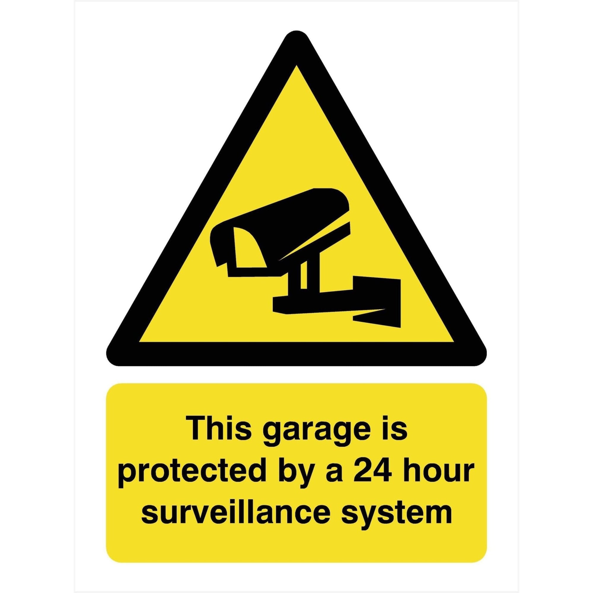 Garage Protected By CCTV Sign