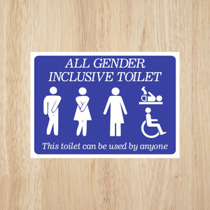 Gender Inclusive Toilet Sign