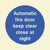 Glow Automatic Fire Door Close At Night Sign