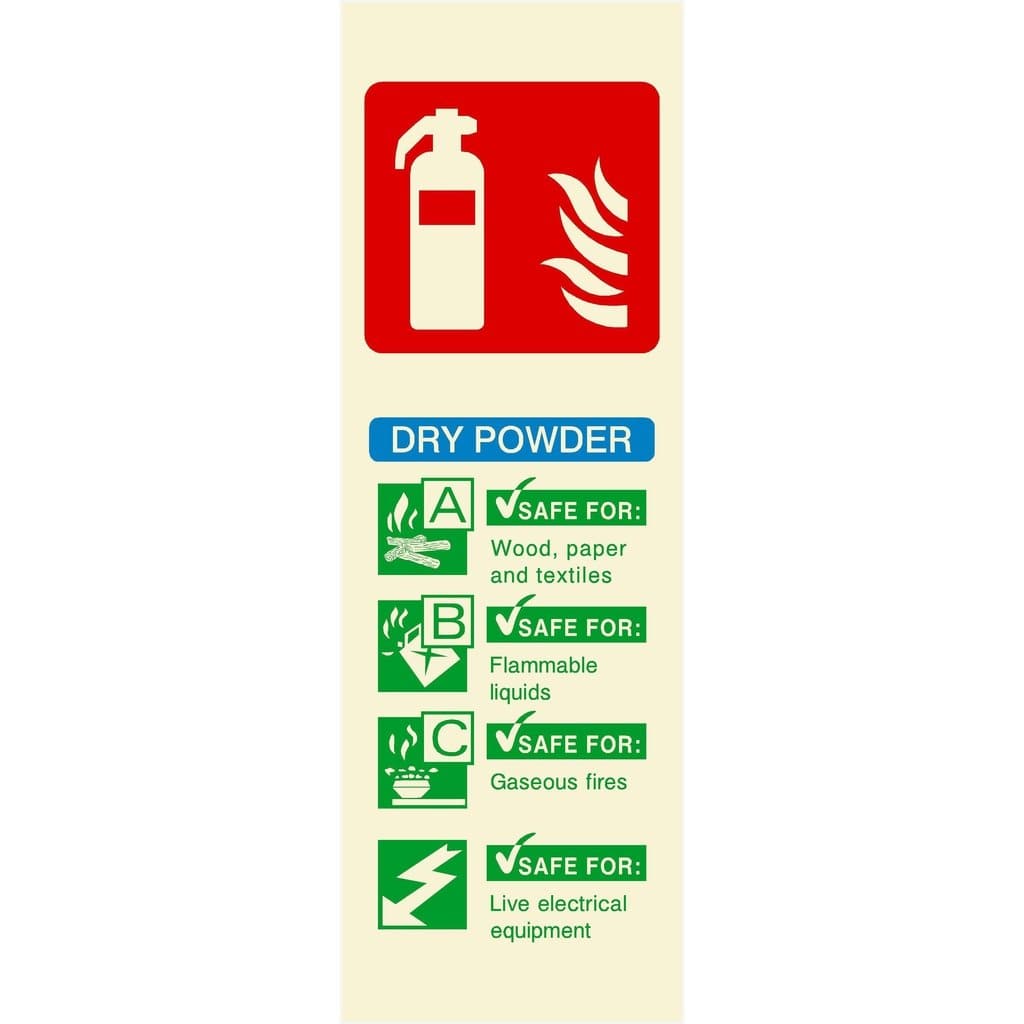 Glow In The Dark Dry Powder Sign