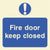 Glow In The Dark Fire Door Keep Closed Sign