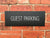 Guest Parking Sign Midnight Black Landscape