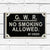 GWR No Smoking Metal Cast Iron Replica Sign