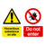 Hazardous Substance On Site Do Not Enter Sign