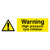 High Pressure Tyre Inflation Warning Sign