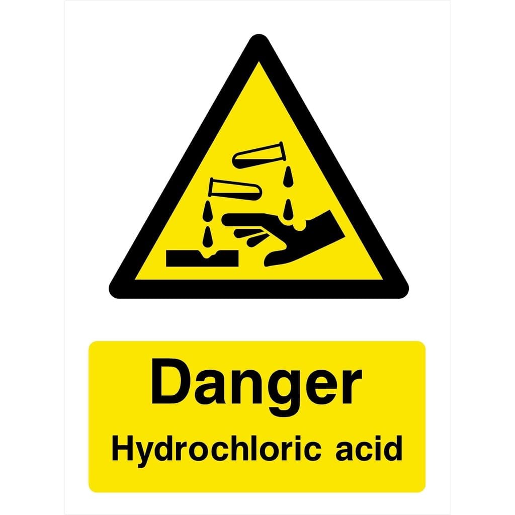 Hydrochloric Acid Sign