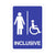 Inclusive Disabled Toilet Sign