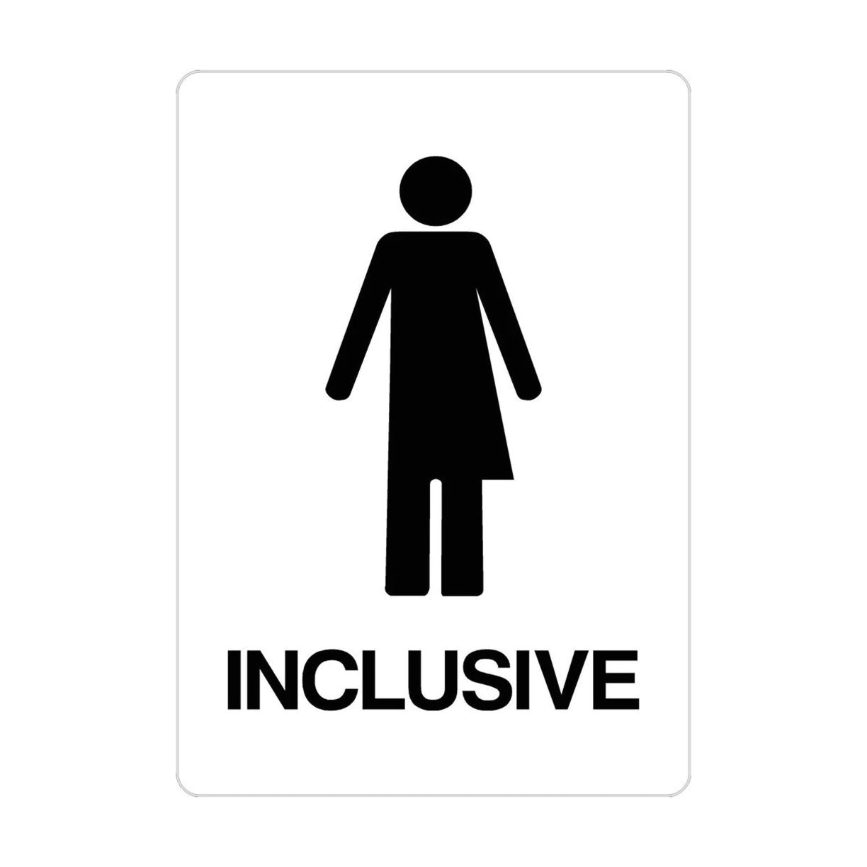 Inclusive Toilet Sign