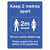 Keep 2 Metres Apart We Are Social Distancing Sign