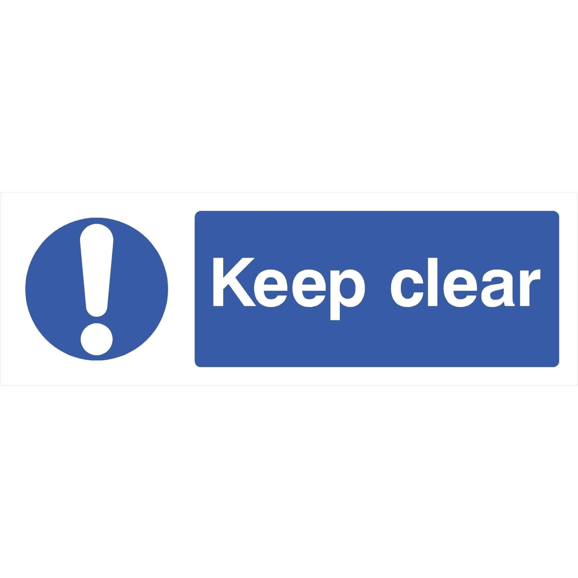 Keep Clear Sign | Landscape