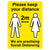 Keep Distance Practising Distancing 2m Sign