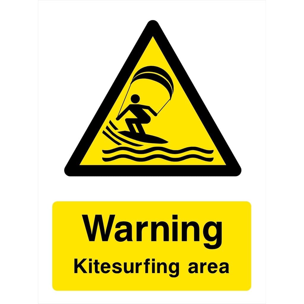 Kitesurfing Area Sign