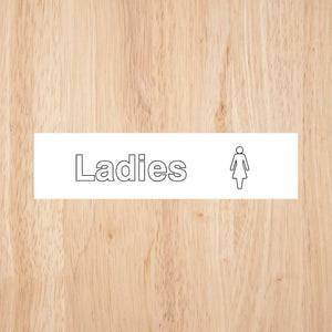 Ladies Toilet Standard Sign