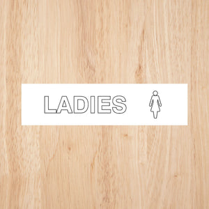 Ladies Toilet Standard Sign | CAPS