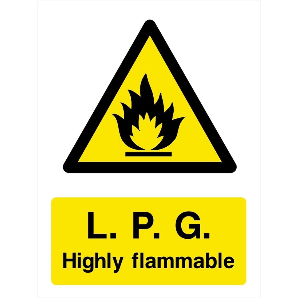 LPG Highly Flammable Warning Sign