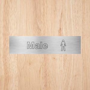 Male Toilet Standard Sign