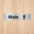 Male Toilet Standard Sign