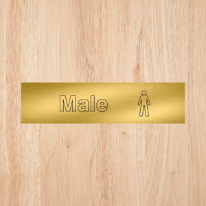 Male Toilet Standard Sign