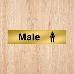 Male Toilet Standard Sign