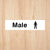 Male Toilet Standard Sign